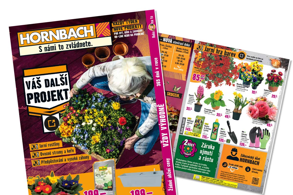 Online leták HORNBACH CZ: Váš další projekt - Poslové jara