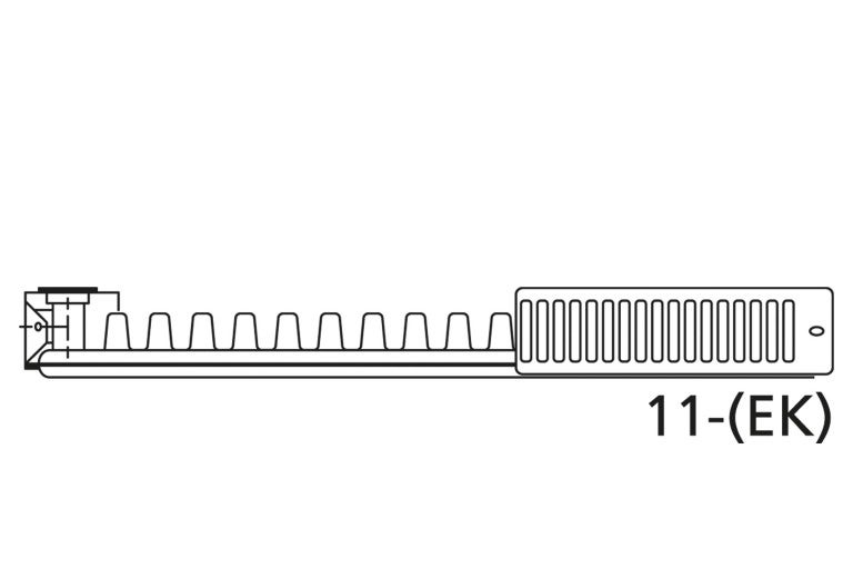 Schéma radiátoru typu 11