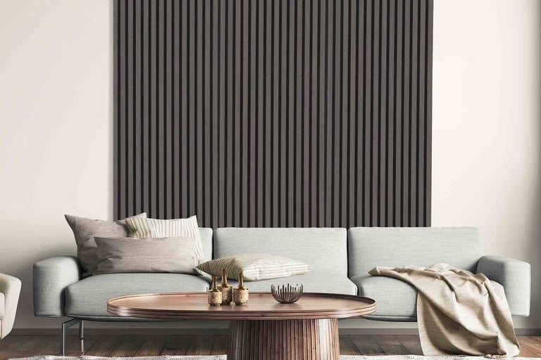 Akustické panely v obývacím pokoji