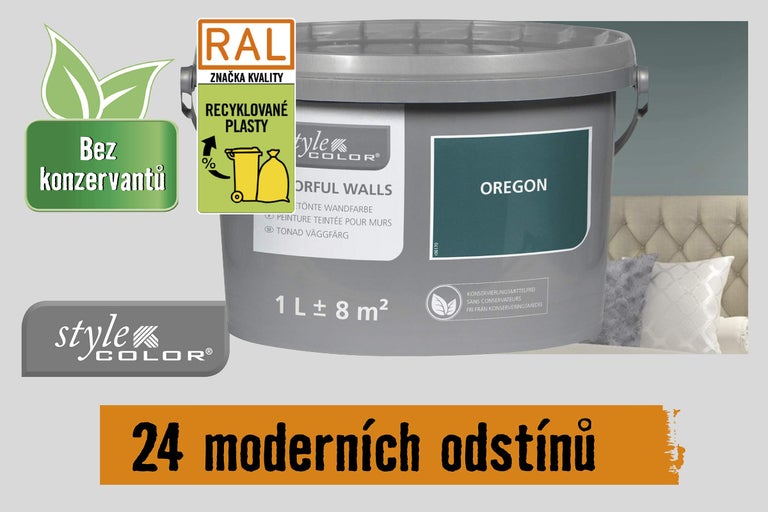Kbelík s barvou s nápisem Oregon