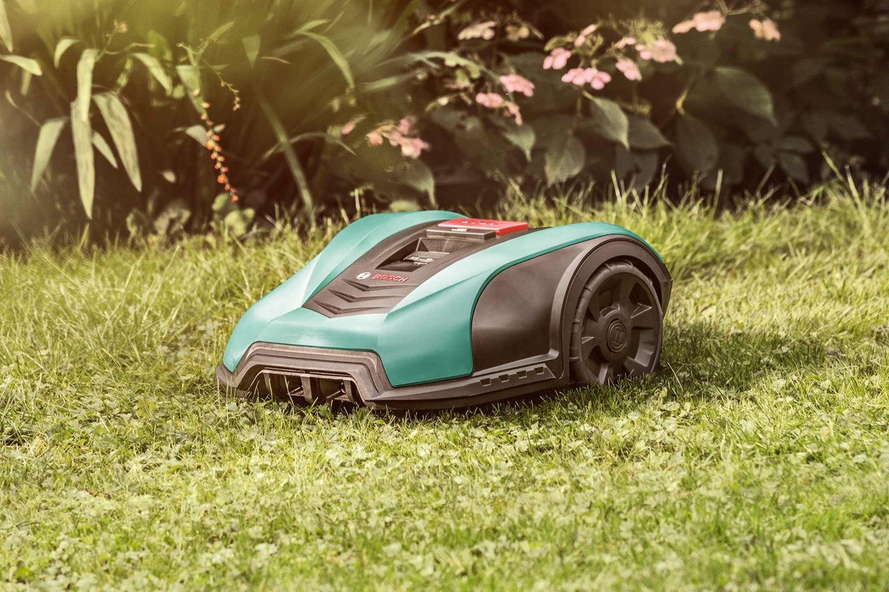 Logo Bosch robotická sekačka na trávníku