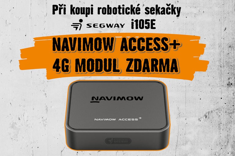 Navimow Access Plus 4G modul při koupi robotické sekačky Segway