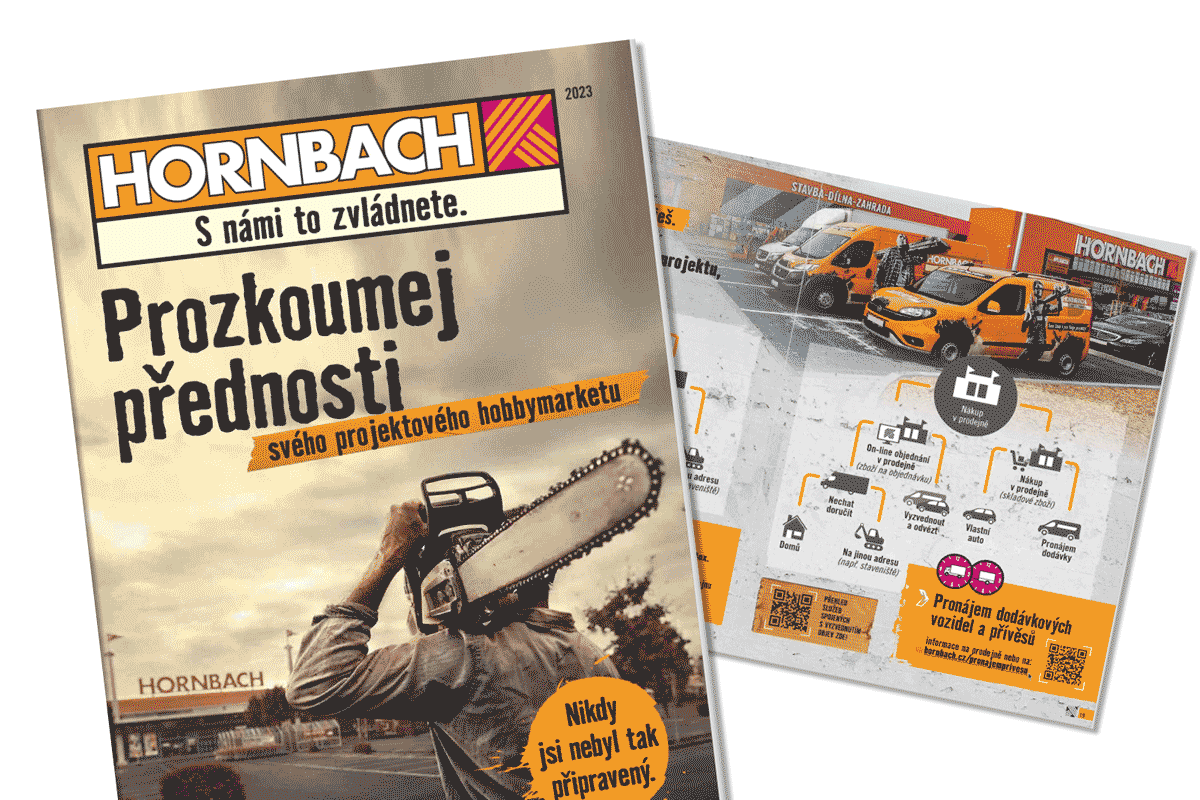 Hornbach brožura s informacemi o produktech a službách