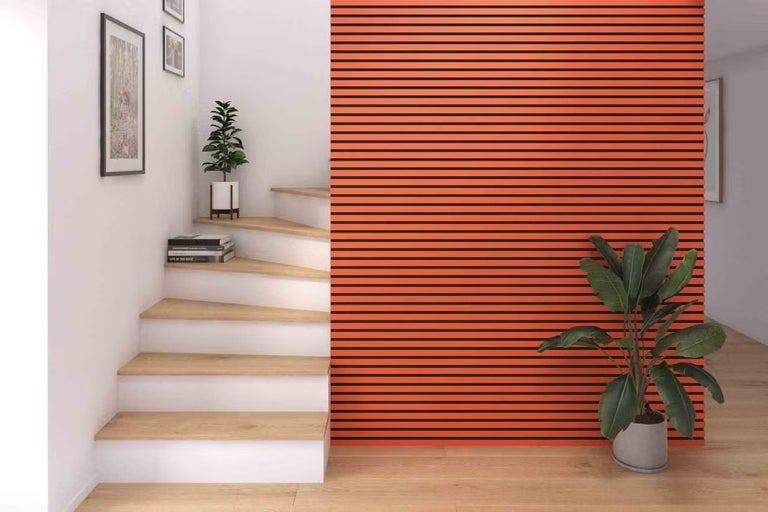 Akustické panely v chodbě