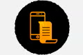 Symbol mobilní faktury