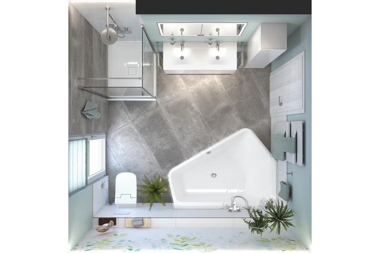 Vzorová koupelna Helsinki