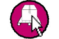 Symbol rychlého doručení s kurzorem myši