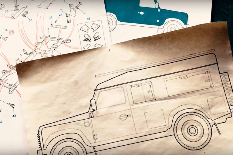 Technické výkresy automobilu