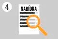 Symbol nabídky s lupou