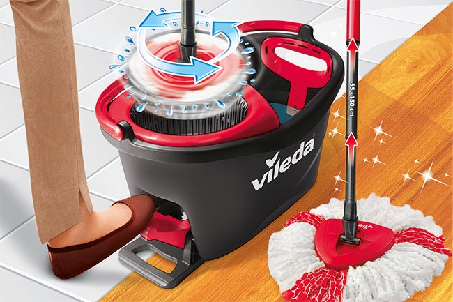 Vileda ždímací lis na hadry s nožním pedálem a mopem