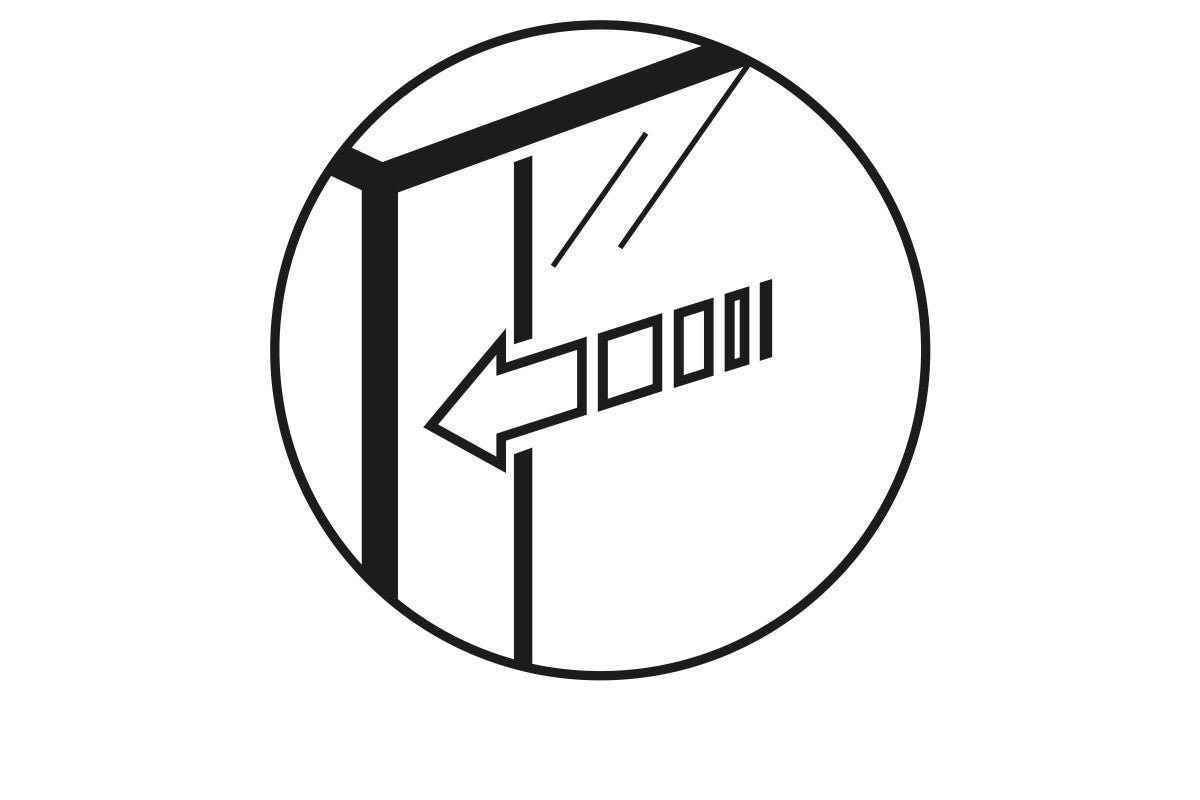 Symbol pro boční zasouvání