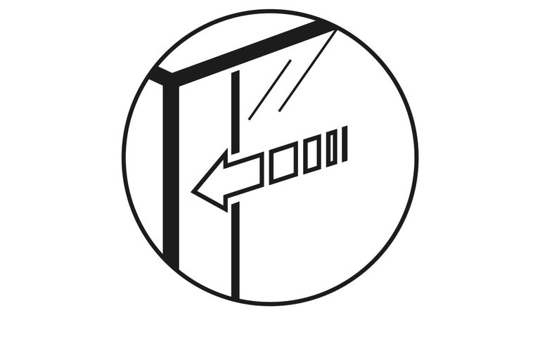 Symbol pro boční zasouvání