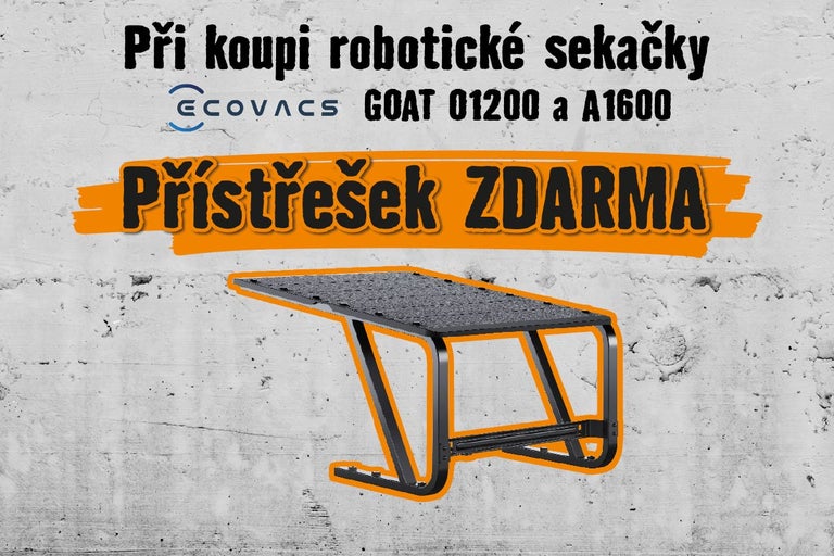 Přístřešek pro robotickou sekačku ECOVACS zdarma