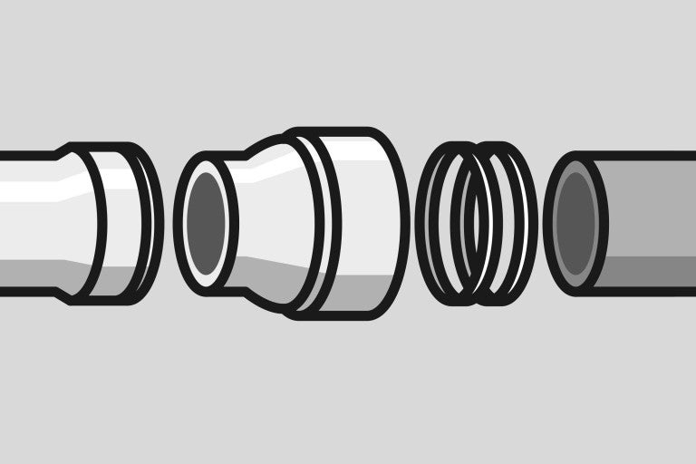 Jednotlivé díly potrubního spoje