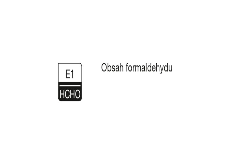 Obsah formaldehydu E1 pečeť