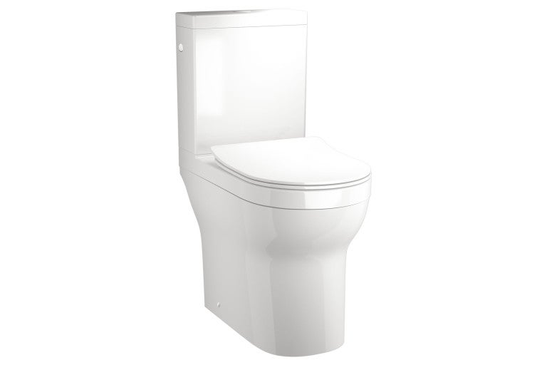 Bílá keramická stojící toaleta