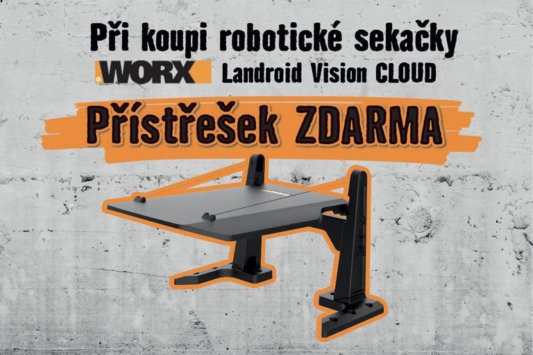 Přístřešek pro robotickou sekačku WORX zdarma