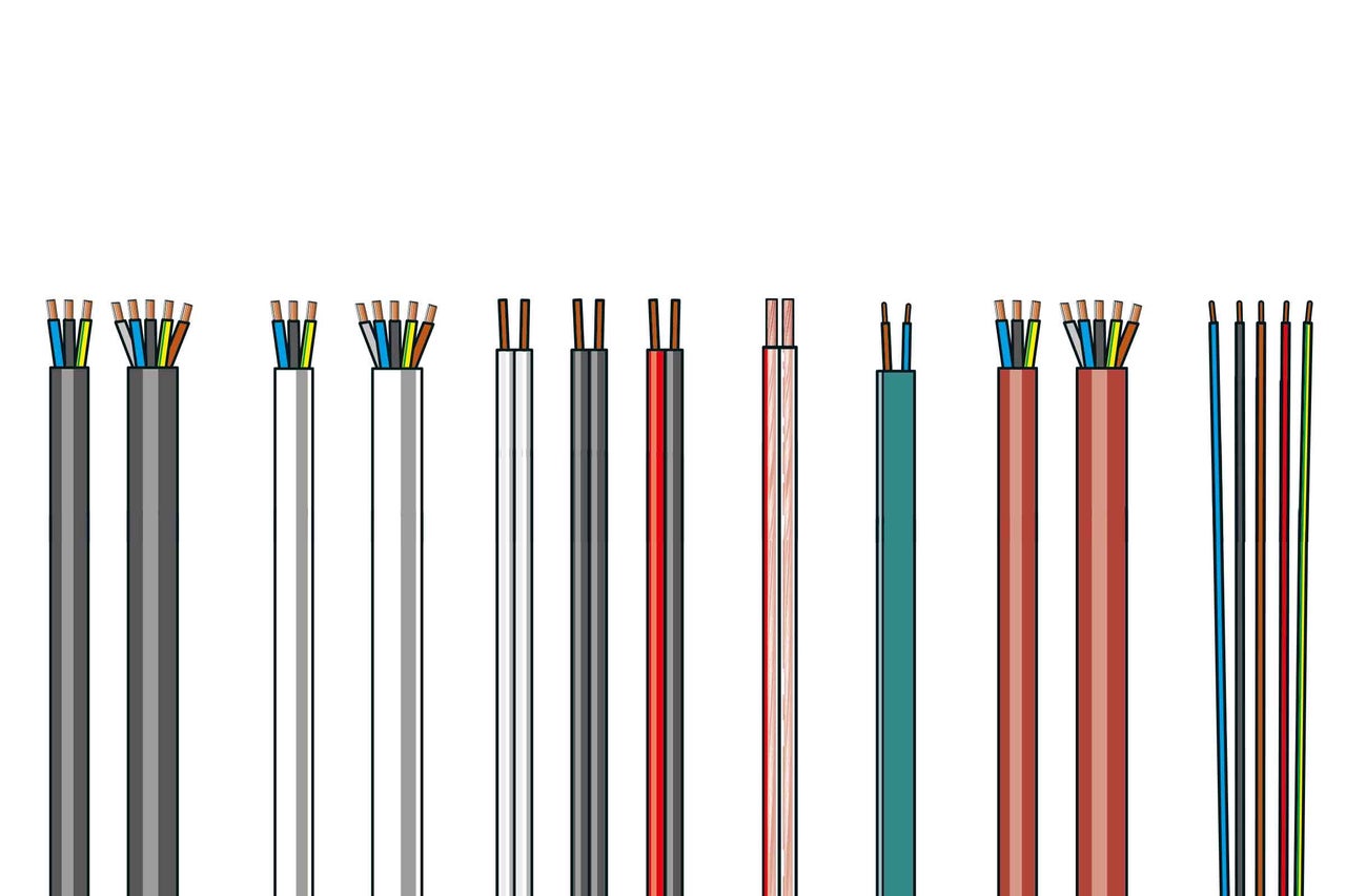 Přehled různých elektrických kabelů