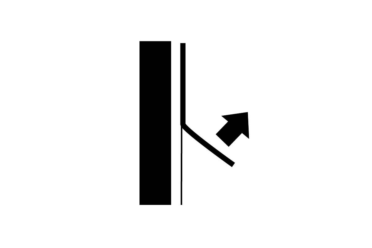 Symbol: Odbočka vpravo