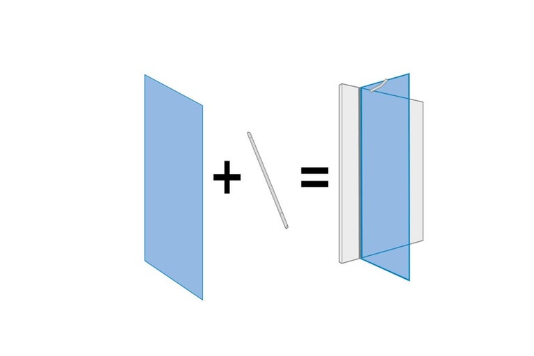 Zobrazení montáže sprchové stěny