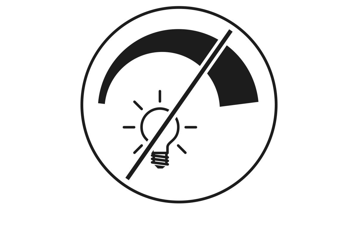 Symbol pro nestmívatelnou žárovku