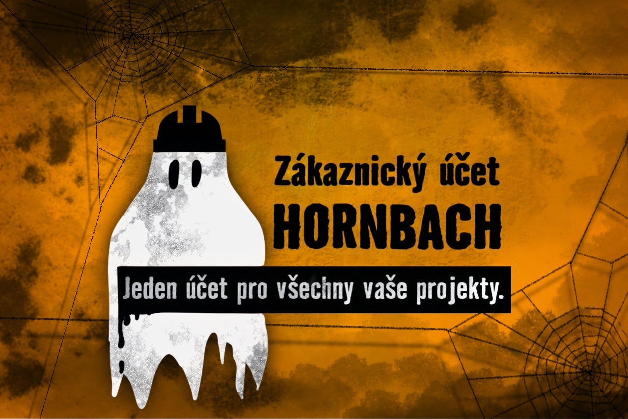 Duch s pracovní helmou jako symbol zákaznického účtu Hornbach pro všechny vaše projekty.