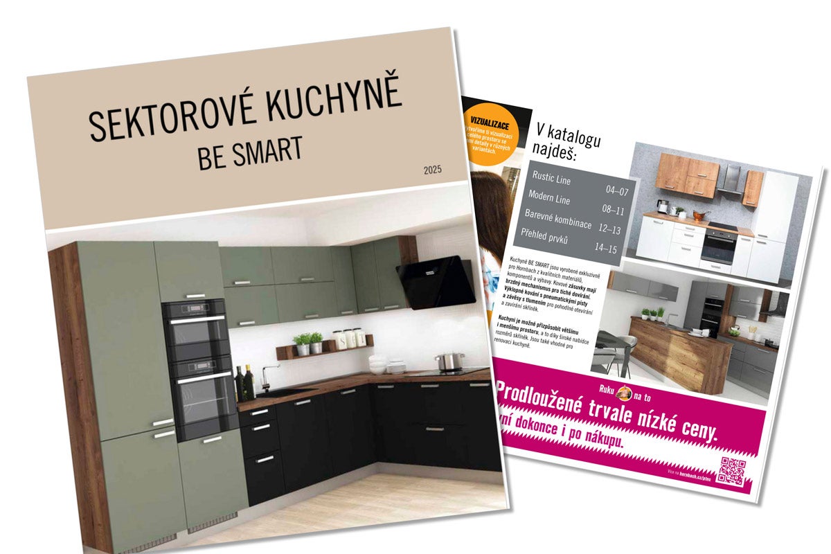 Obrázek kuchyňského katalogu s názvem Sektorové kuchyně Be Smart
