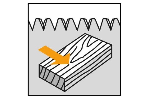 Řezání dřeva pilou