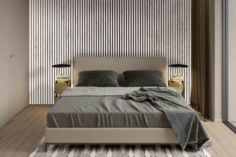 Akustické panely v ložnici