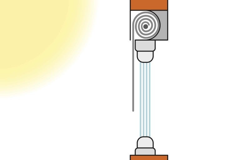 Ilustrace žaluzie se stahovací šňůrou