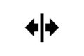 Symbol pro boční posun Symbol pro boční posun