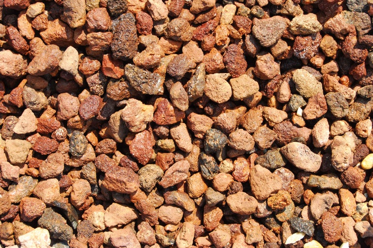 Detailní záběr dekorativního štěrku