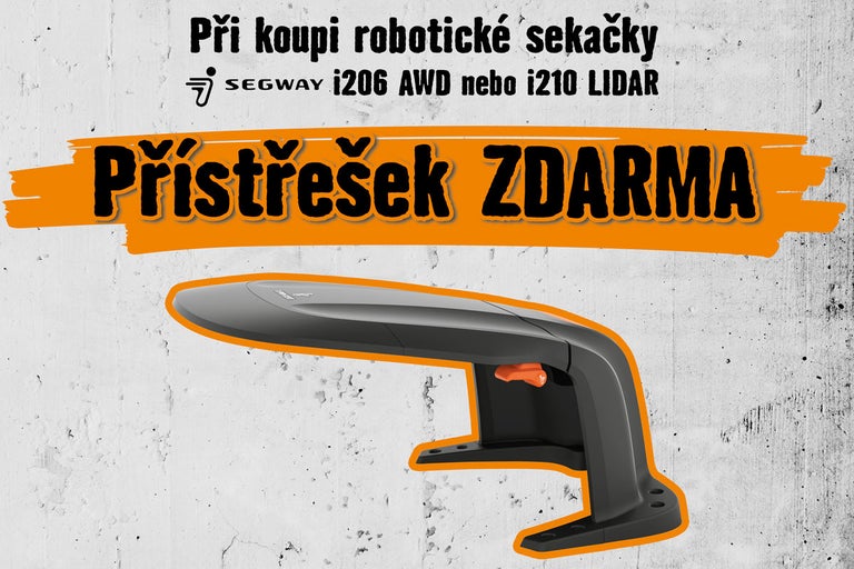 Přístřešek pro robotickou sekačku SEGWAY zdarma