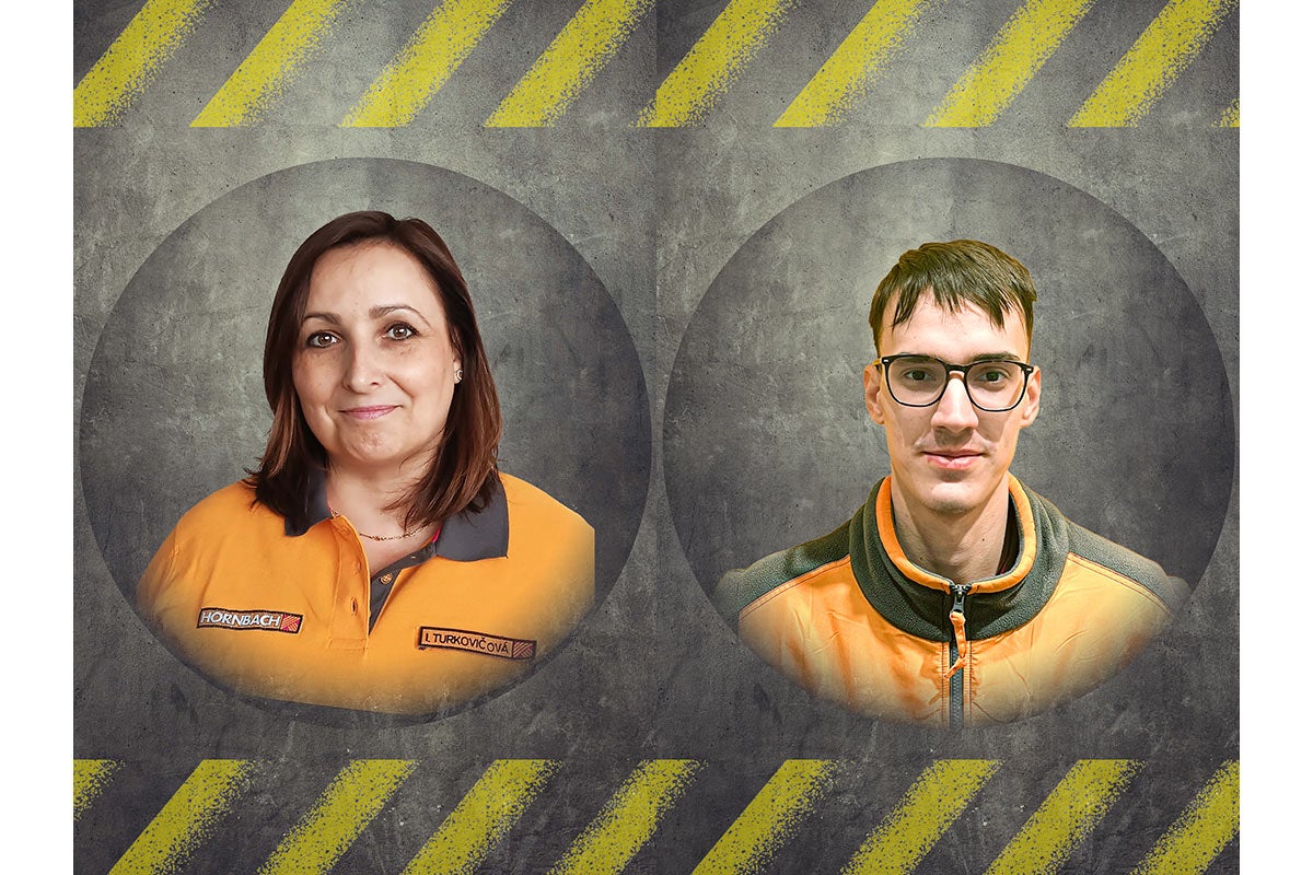 Portréty dvou zaměstnanců Hornbachu