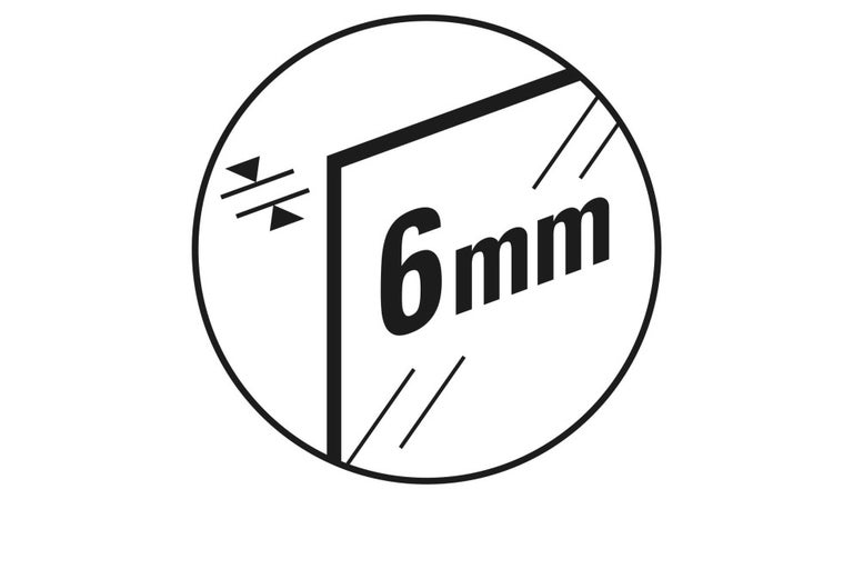 Symbol pro tloušťku materiálu 6 mm