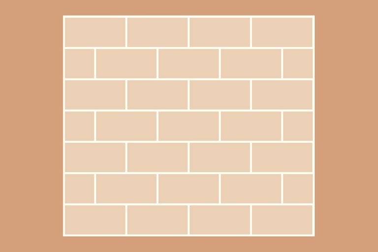 Zobrazení zdiva s posunutými kameny