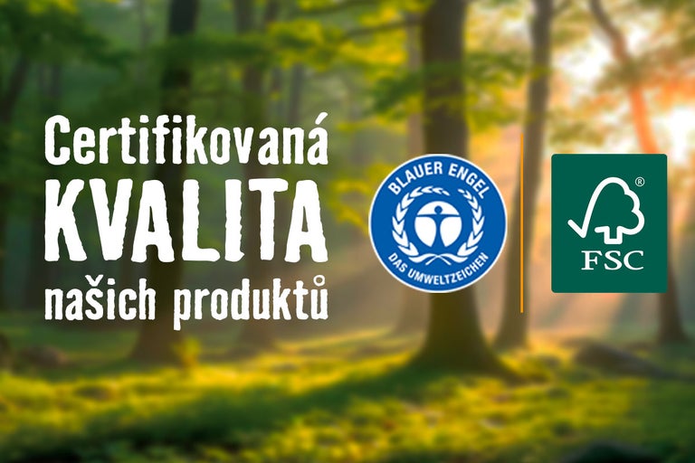 Certifikovaná kvalita našich produktů