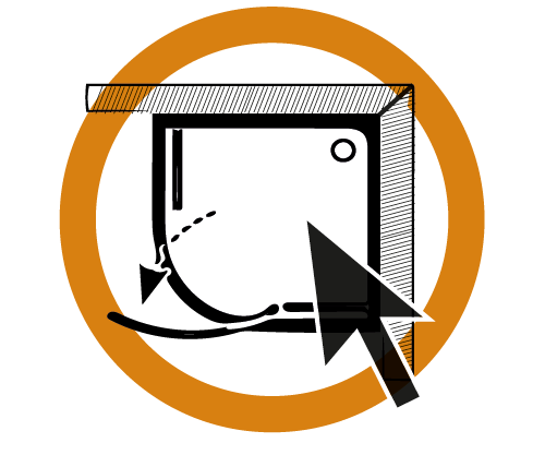 Symbol pro instalaci sprchy.