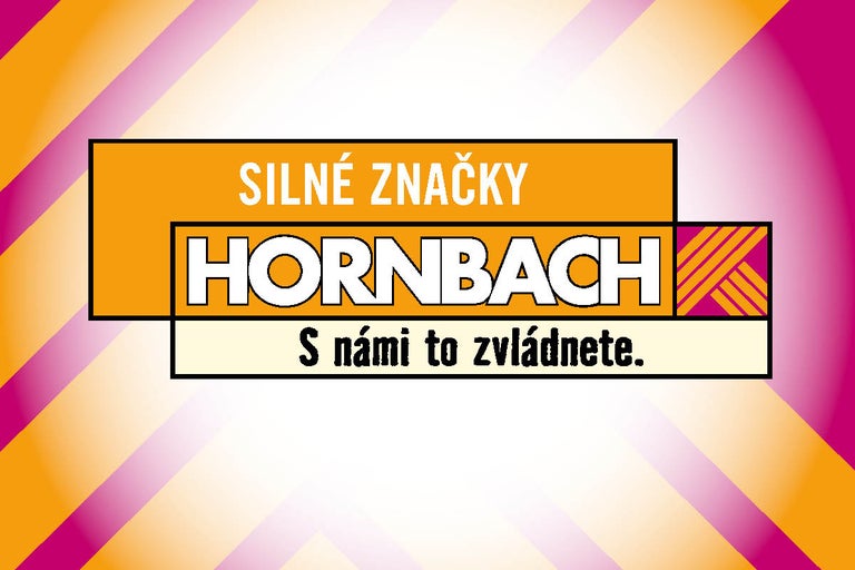 Logo společnosti Hornbach se sloganem Silné značky