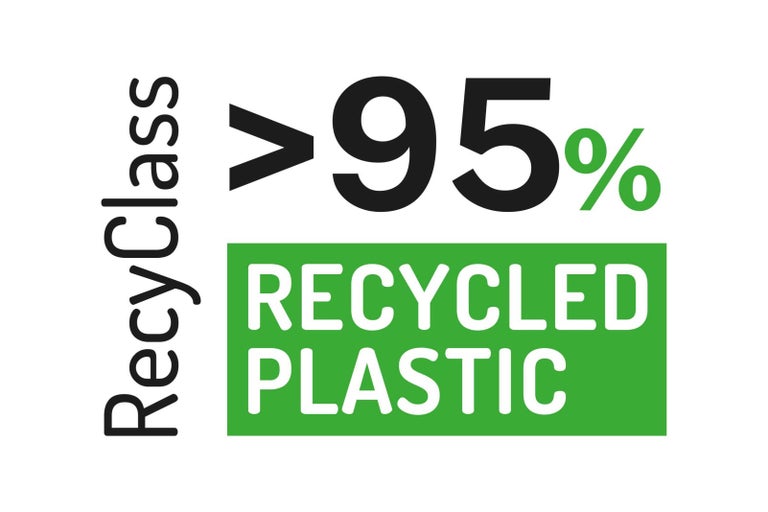 Známka RecyClass: Více než 95 procent recyklovaného plastu