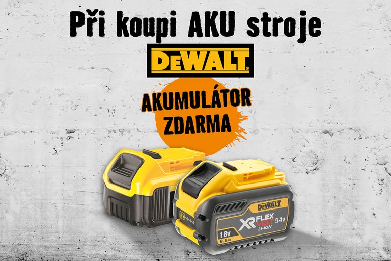Aku baterie DeWALT zdarma