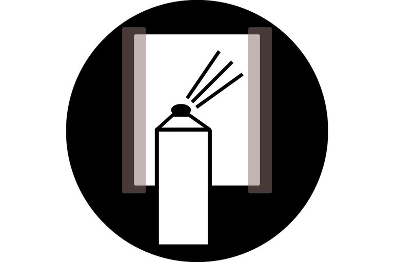 Symbol pro barvu ve spreji
