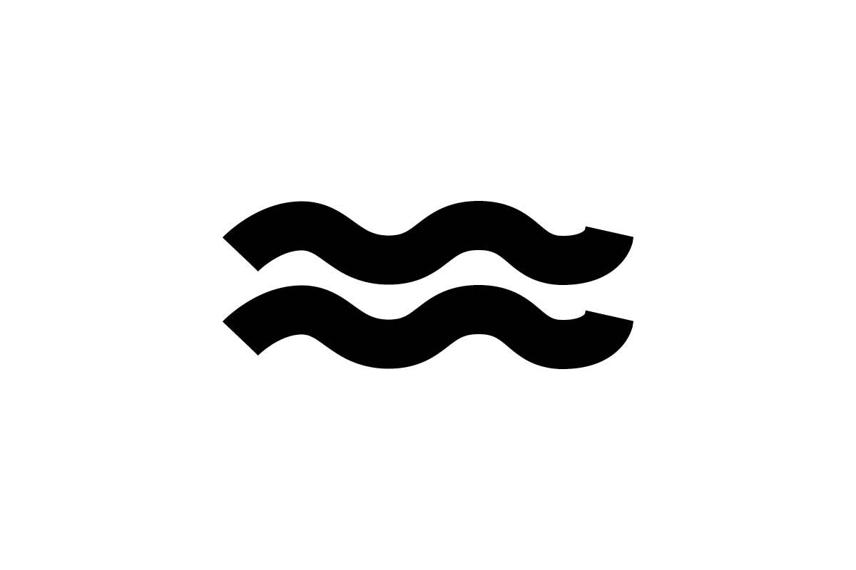 Symbol znamení zvěrokruhu Vodnář