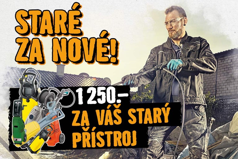 Akce: Staré za nové – vysokotlaké čističe od 1250