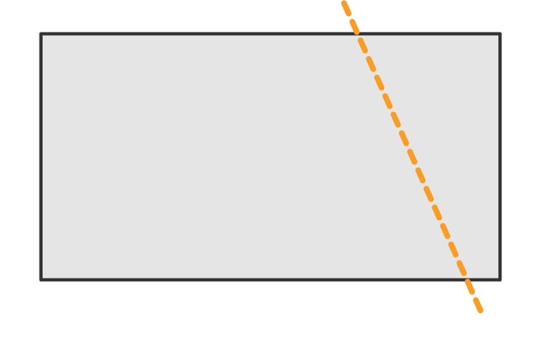 Obdélník s čárkovanou čarou