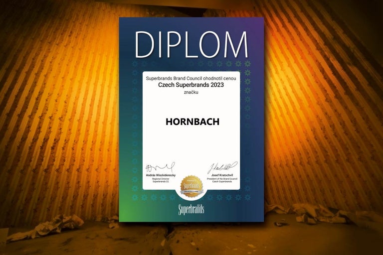 Diplom Hornbach Czech Superbrands 2023