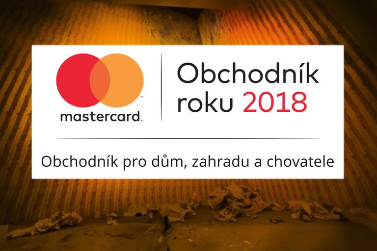 Ocenění Mastercard Obchodník roku 2018 pro dům, zahradu a chovatele