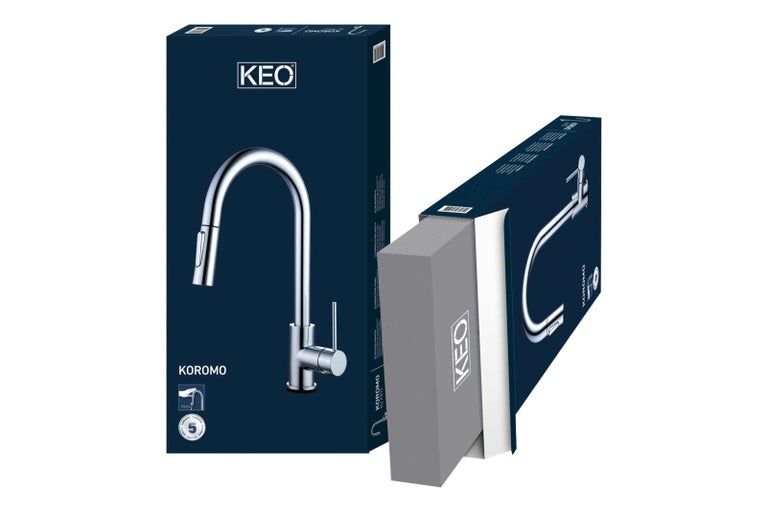 Kuchyňská baterie KEO Koromo v balení