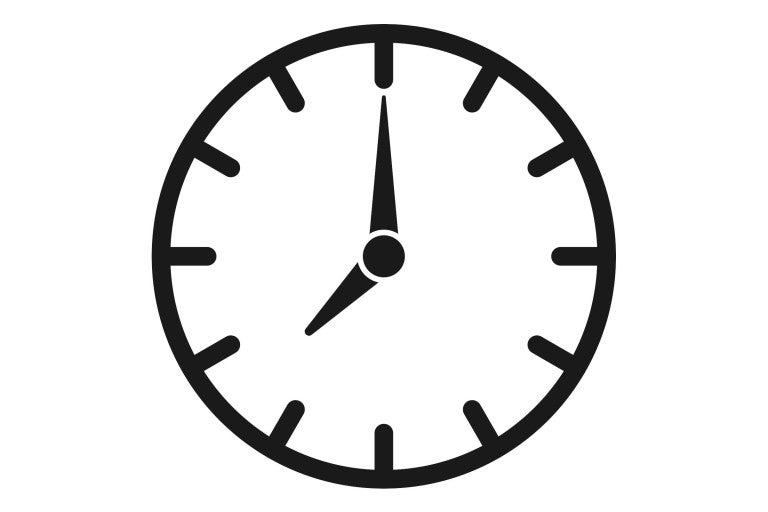 Analogové hodiny s ukazatelem času