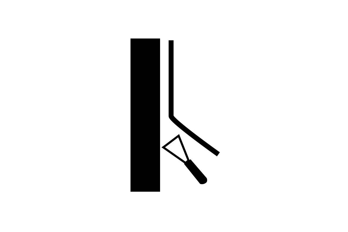 Symbol pro demontáž soklových lišt